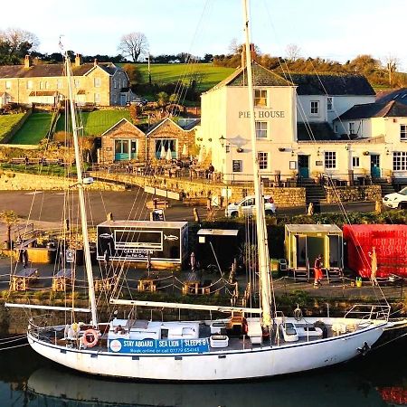 Stunning Yacht Sea Lion In Charlestown Harbour, Cornwall Hotel Exterior foto
